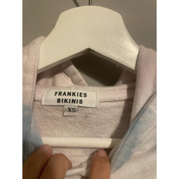 Frankies Bikinis set Cropped XS Hoodie Pullover Tie-Dye And Size Small Joggers - Picture 4 of 13